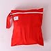 Waterproof Zipper Bag Washable Reusable Baby Cloth Diaper Bag (Red)