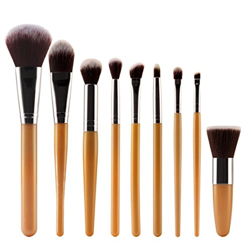 Koly Pro 9Pcs Cosmetic Brush Makeup Brush Sets Kits Tools eyeshadow brush (I)