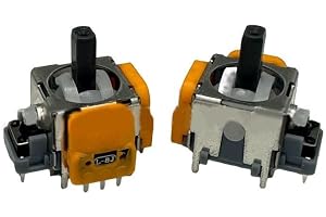 Hall Effect Joystick Sensor för PS4 för PS5 för Xbox Switch Gul (för PS5 | Halleffektteknik, exakt kontroll, ingen för drift, kompatibel för ps4/ för ps5/ för xbox/Switch, levande gul finish