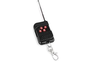 beamz Wireless Remote Control Fuzzix S55/F50X Smoke Machines - Compact, Easy-Access Buttons, Sliding Cover, Extendable Antenna, 15m Range, Keychain Design