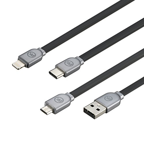 USB C Cable,Hizek 3 in 1 Charging Cable 1M 8 Pin Lightning+Type C+Micro USB Connector for iPhone 7/6/5, Galaxy S3/S4/S5/S6/S7 Edge/S8,Nexus 6P, 5X and More reviews USB C Cable,Hizek 3 in 1 Charging Cable 1M 8 Pin Lightning+Type C+Micro USB Connector for iPhone 7/6/5, Galaxy S3/S4/S5/S6/S7 Edge/S8,Nexus 6P, 5X and More