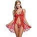 Produktbild ABsoar Lingeries Damen Dessous Frauen Nachtwäsche Hübsch Lange Seide Kimono Morgenmantel Babydoll Bath Robe Unterwäsche Set Unterwäsche Lingerie Frauen Spitzenkleid