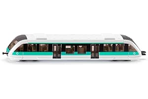 siku 1646001, Treno locale francese RATP, Metallo e Plastica, 1:120, Turchese e Bianco, Compatibile con altri giocattoli siku