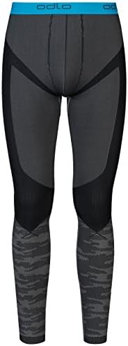 Odlo Evolution Warm Blackcomb, Men's Tights, Men's, Blackcomb Evolution Warm, Grigio (Grigio scuro/Nero), XL