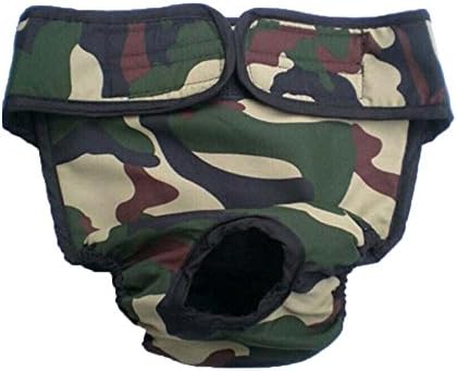 HBR Washnable Recyclable Pet Diaper Dog Sanitary Pantie With Magictape For Cleaning Trainning Bonus (5 Colors 2 Sizes) (Color : Camouflage, Size : XL)
