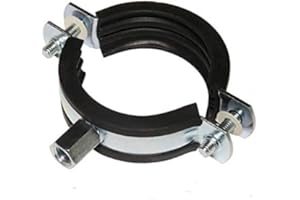 HEYWOOD 10 Stück Rohrschellen Stahl verzinkt (57-61mm/2")