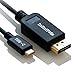 Produktbild USB C zu DisplayPort Kabel 2m (4K@60Hz) - InfiniTools - USB 3.1 (Thunderbolt 3 kompatibel) , 2 Meter Länge - USB Type C auf DP, für MacBook Pro 2016 Macbook 12 Zoll, ChromeBook Pixel,... (NICHT mit iMac 2017 kompatibel!)