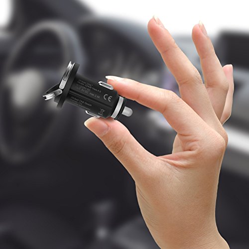 Wicked Chili Turbo-ID 2400mA / 12W Dual USB KFZ-Ladegerät für Samsung Galaxy, Note, Tab, S8, S8+, S7, S7 Edge, S6, Note Edge, Note 4, Pro, A, S Handy und Tablet (2.4 A Multi Port, V4.0) - 5