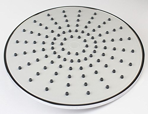 xogolo 9 Zoll Extra Groß fester Duschkopf Universal Duschen Ersatzteile Overhead Duschkopf 1/2 Zoll IPS, chrom poliert - 9