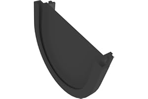 Plastic Drain Channel End Cap for the IBRAN-S Patio Drain Channel System (1 end cap, double sided)