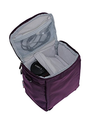 Navitech lense pourpre et DSLR cam  ra sac cas pour Canon EOS 750D