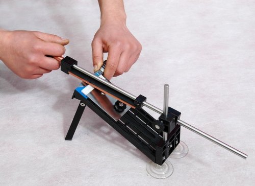 KKmoon Professionelle Küchenmesserschleifer -System Fix-Winkel 4 Steine ​​für verschiedene Größen von Messer - 8