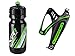 Produktbild RaceOne.it - KIT Fluo Race - 2 PCS - Fahrrad Wasserflasche / Werkzeuge Fahrrad Flaschen / Bike Water Bottle XR1 + Bike Bottle Cage X3 Bicycle Tools Holder. Race Cycling / MTB / Gravel / Trekking Bike. 600 CC. Color: Grün Fluo - 100% MADE IN ITALY