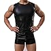 Produktbild Männer Weste Leder Lederhose Bequem Glatt Lackleder Zuhause Fitness Geschenk , black , M
