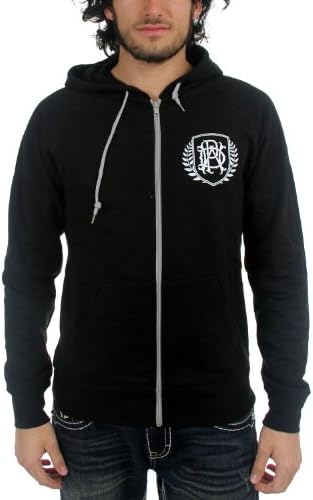Parkway Drive - Mens Monogram Contrast Zip Hoodie, Small, Black