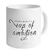 Produktbild Funny Coffee Mug Sayings POURED MYSELF A cup of ambition Ceramic Mug, 11-Ounce, White