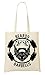 Produktbild Brenos Design Beards Barbells Hipster Moustache Black Monochrome Tragetasche Einkaufstasche