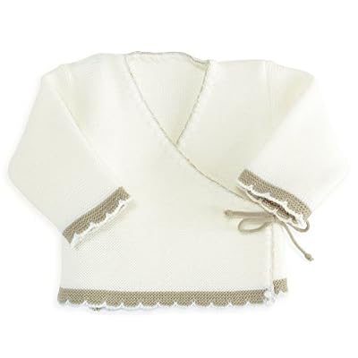 Trois Kilos Sept Brassière Bébé Bicolore Écru/Beige
