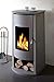 Produktbild Galdem Kaminofen Holzofen 8 KW Kachelofen Kachelkamin Ofen Stahl Guss grau