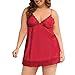 Produktbild Damen Satin Pyjama Große Größen Staresen Frauen Sexy Nachtwäsche Dessous Spitze Versuchung Gürtel Unterwäsche Kleid Satin Kurz Schlafanzüge Träger Nachthemd Babydoll Rückenfrei Negligee S-XXXXXXL