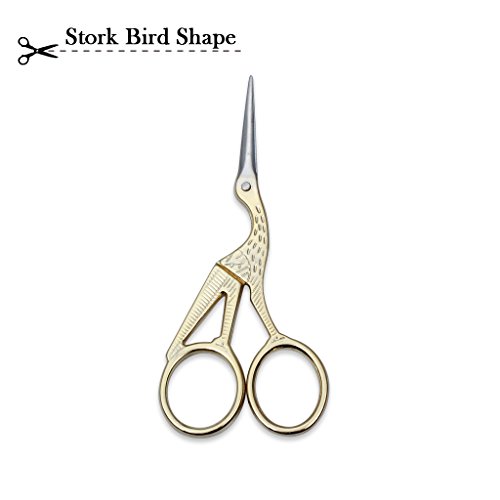 ETGtek Weinlese-Storch-Form Nähschere Trimming Schneiderei Schere Kreuzstich Carbon Steel Schneiderschere für Nähen Stickerei Stoff - 2