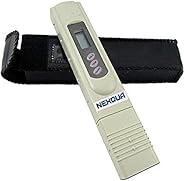 Nexqua Tds Meter for ro Water Testing Meter, Digital LCD Tds Tester for Measuring Tds/Temp/Ppm with Carry Case