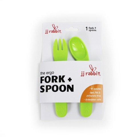 Ergo Spoon + Fork - Green
