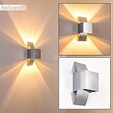MATERIAL: Der Wandstrahler ist vollständig aus Aluminium gefertigt und wurde hochwertig verchromt. Das silbrige Material wirkt sehr stilvoll und fügt sich mühelos in jede moderne Einrichtung ein.