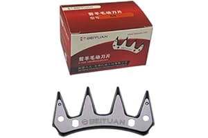 FILANIMAL Kit 10 Cuchillas esquilar ovejas Beiyuan AA 2025, 4 Puntas 4 mm. Cuchillas universales para esquiladoras Folk, Heiniger, Beiyuan, Oster, Lister, Supershear, liscop, etc