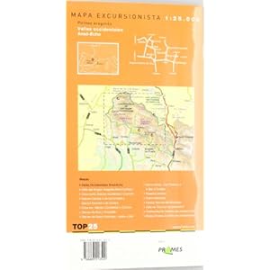 Mapa Valles occidentales - anso-echo - pirineo aragones (Top 25 (prames))