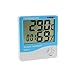 Produktbild Elviray Indoor LCD Elektronische Digitale Temperatur Luftfeuchtigkeitsmesser Raumthermometer Hygrometer Wecker Wetterstation