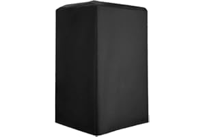Tiardey Funda para Altavoz de Exterior, Funda Antipolvo para Altavoz, Resistente a los Rayos UV, Impermeable, Tela Oxford, Color Negro, 1 Unidad