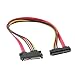Produktbild 50 cm 22 P 7 + 15 Pin M / F Serial ATA SATA Daten Power Combo Verlängerungskabel 50CM 7 + 15 SATA Datenkabel HKFV