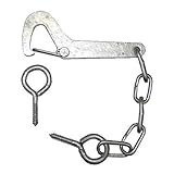 150mm Safety Gate Hook & Eye - Galvanised