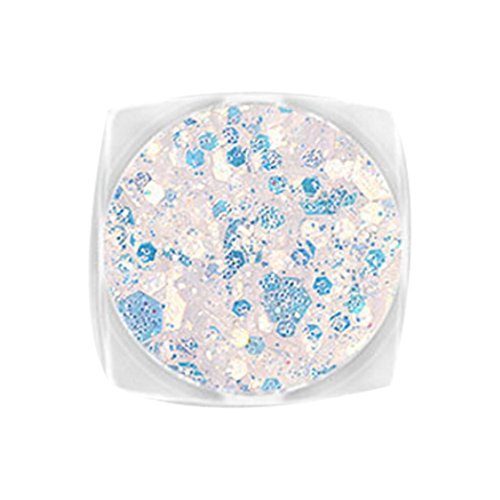 YUYOUG DIY Bricolage Nail Ornement Nail Décoration Couleur Paillettes Maquillage Cadeau d'anniversaire (B)