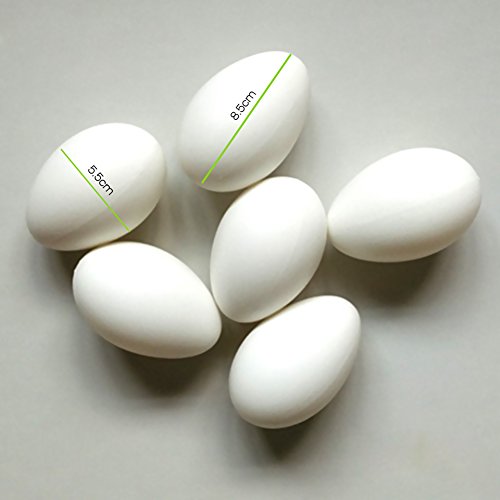 Preisvergleich Produktbild Coface Kinderkunst Gemalte Eggshell Zeichnung DIY Simulation Plastikgänseeier 6pcs