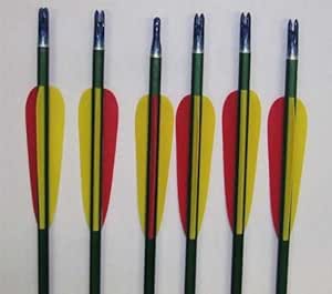 Lot de 5 repose-flèches en plastique à visser pour arc recourbé (noir 02