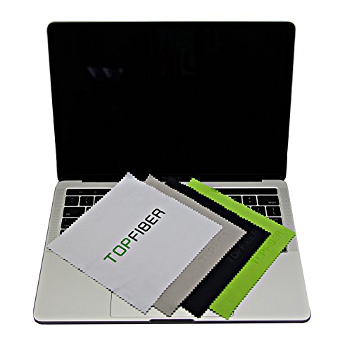 (8 Pack) TopFiber Microfaser Reinigungstücher für alle LCD-Bildschirme, Laptops, Tablets, Desktop-Computer, Handys, Kameraobjektive, TV, Uhren – 6 x 6 inch(4pcs) + 12 x 12 inch(4pcs) - 5