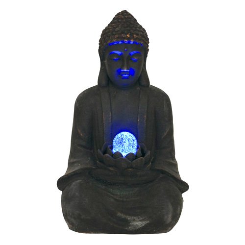 Euro Palms 83309185 Brunnen, Buddha mit Zauberkugel - 3