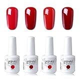Vernis Semi Permanent Elite99 Lot de 4pcs Vernis à Ongles Gel UV LED Kit de Manucure Semi Permanent Soakoff Nail Art - 103