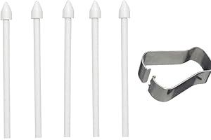 Snailcanfly 5X Replacement Stylus Pen Tips Nibs for Samsung Galaxy Tab S10 Ultra/Tab S10+ Plus/Tab S9 / Tab S9+ S9 Plus/Tab S9 Ultra/Tab S9 FE/Tab S9 FE+ / Tab S9 FE Plus Touch S Pen Nibs 5 white