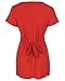 The Essential One - Short Sleeve wrap tie Nursing top - Medium (12-14) - Red - EOM3