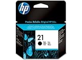 Uso fácil HP 21 - Cartucho de tinta original negro, color negro