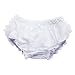 DQdq Baby Infant Girls Cotton Ruffle Panties Briefs Bloomer White with Headband