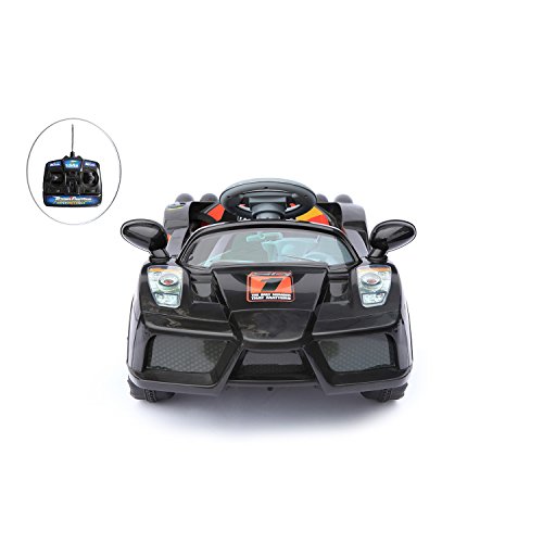 Ferngesteuertes Elektroauto 6V - elektrischer Ferrari für Kinder - Schwarz