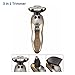 Shaver LuckyFine NEW 3D Floating Men's Electric Beard Shaver Rechargeable Washable Razor Cordless.