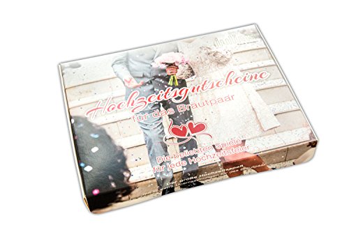 Hochzeitsspiel „Hochzeitsgutscheine für das Brautpaar“ – Das große Hochzeitsspiel mit 4 lustigen Spielmöglichkeiten für jede Hochzeitsfeier. Inklusive 12 toller Gutscheine zur Hochzeitsfeier als Spielgewinn für das Brautpaar. - 7