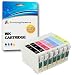 Produktbild 7 Tintenpatronen kompatibel zu T0801-T0806 (T0807) für Epson Stylus Photo R265 R285 R360 P50 PX650 PX660 PX700W PX710W PX720WD PX800FW PX810FW PX820FWD PX830FWD RX560 RX580 RX585 RX685 - Schwarz/Cyan/Magenta/Gelb/Hell Cyan/Hell Magenta, hohe Kapazität