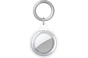 Msagkah Funda Impermeable para Apple AirTag, Funda Resistente al Agua de Protección de Cobertura Total con Llavero, Soporte Estanco con Llavero para Apple AirTag (Transparente)