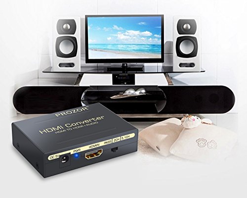 Proster Digital Audio Konverter Digitaler HDMI zu HDMI SPDIF/Toslink RCA L/R Audio Konverter Adapter optikaler Ausgang mit USB Kabel bis zu 1080P für Apple TV Blu-ray Player Xbox One - 2